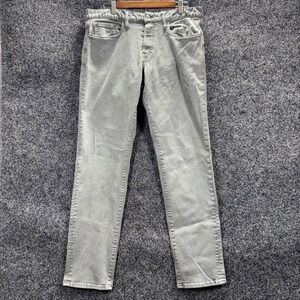 Bonobos‎ Slim Fit Grey Denim Jeans Mens 35x34 Button Fly Casual Pants